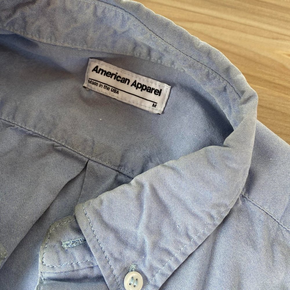 American Apparel short sleeve classic blue Oxford